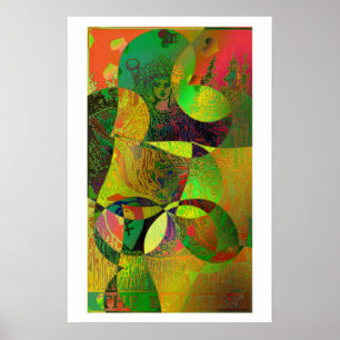 Psykedelisk Poster av Empress Tarot Card