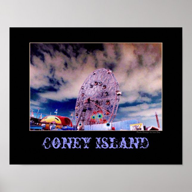 Psykedelisk Poster " hjul & Himlar" (Framsidan)