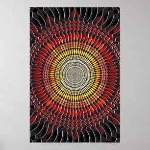 Psykedelisk Poster: Vertigo-Abstrakt: Explosion Poster