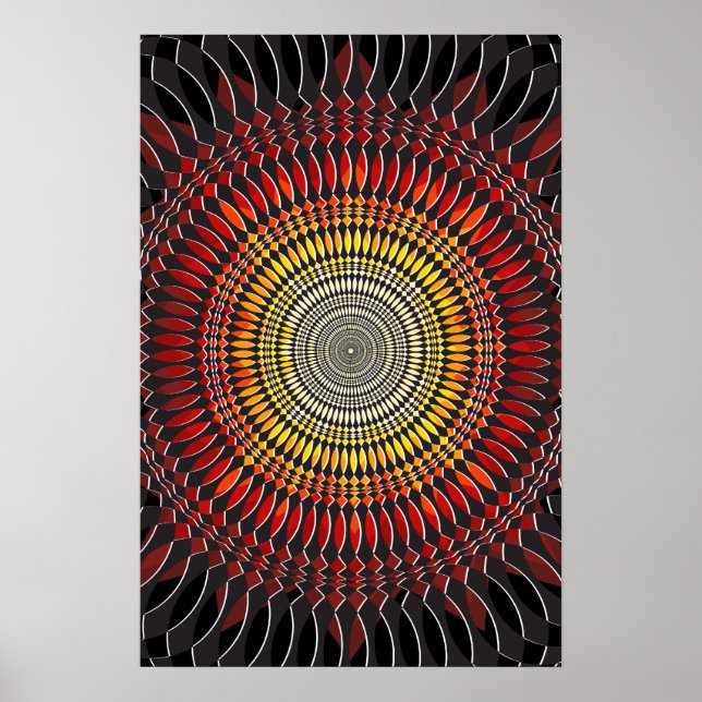 Psykedelisk Poster: Vertigo-Abstrakt: Explosion Poster (Framsidan)