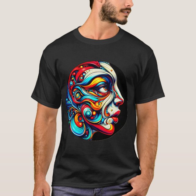 Psykedelisk profil t shirt (Framsida)