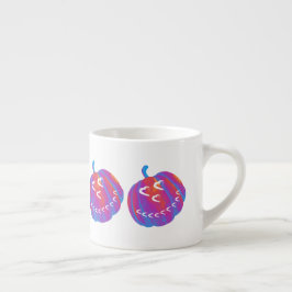 Psykedelisk Pumpkin Heart Espresso Mugg Espressomugg