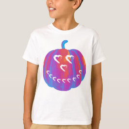 Psykedelisk Pumpkin Heart T-Shirt