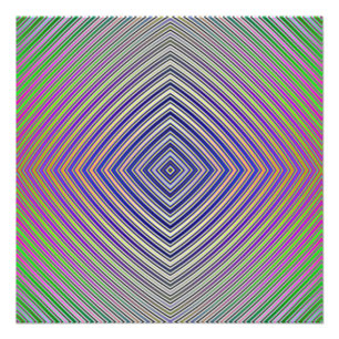 Psykedelisk pyramidplan fototryck