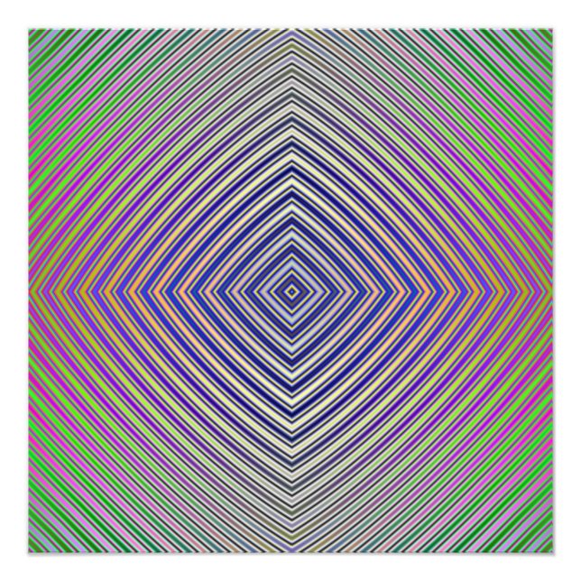Psykedelisk pyramidplan fototryck (Framsidan)