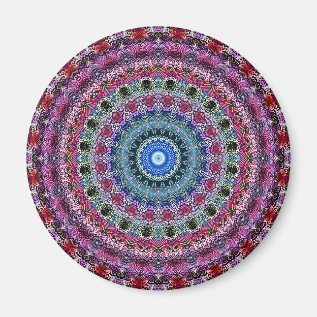 Psykedelisk Radial Mönster: Magnet (Framsidan)