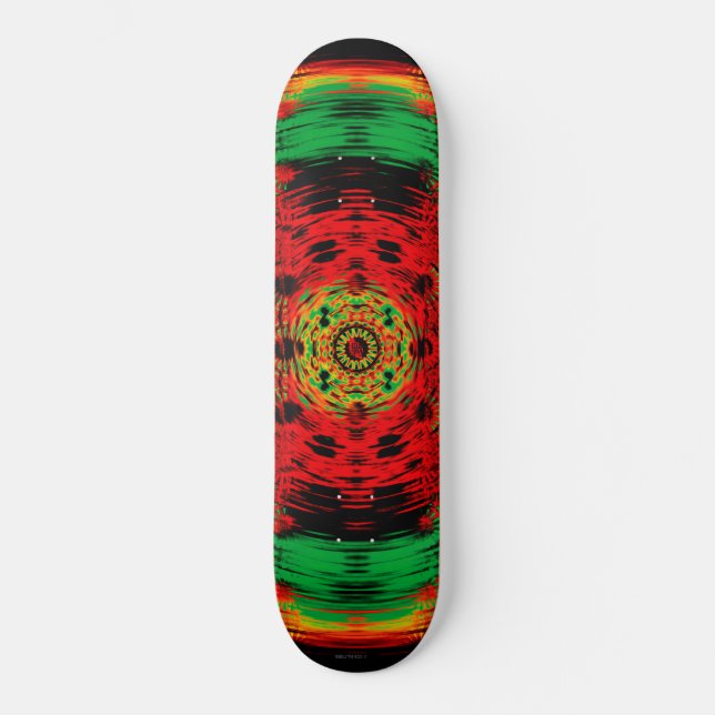 Psykedelisk rave Skateboard (Framsida)