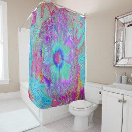 Psykedelisk retro Rainbow Blue Hibiscus