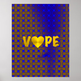 Psykedelisk retro Vape Heart Poster