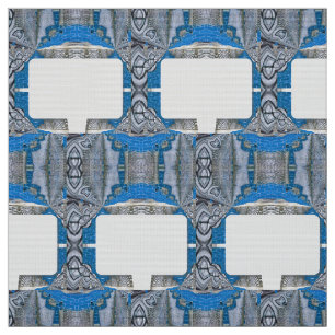 Psykedelisk Roligt Fractal Mönster & Text Tyg
