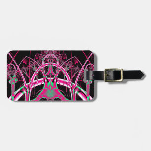Psykedelisk Rollercoaster Tunnel Fractal Bagagebricka