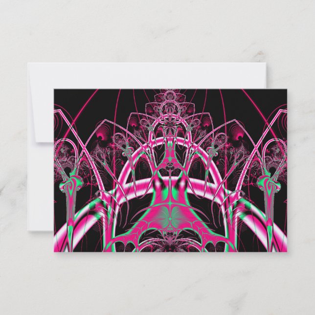 Psykedelisk Rollercoaster Tunnel Fractal OSA Kort (Framsida)