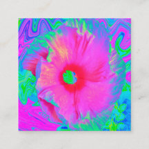 Psykedelisk Rosa och Red Hibiscus Flower