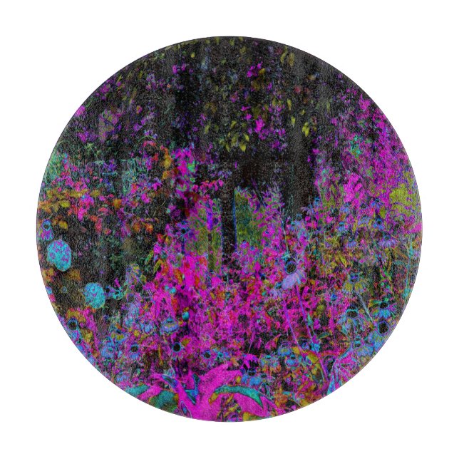 Psykedelisk Shock rosa och Black Garden Sunrise (Framsidan)