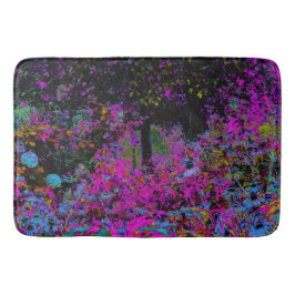 Psykedelisk Shock rosa och Black Garden Sunrise Badrumsmatta