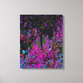 Psykedelisk Shock rosa och Black Garden Sunrise Canvastryck
