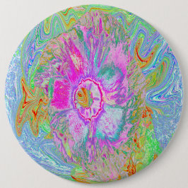 Psykedelisk Shock rosa och Ultra-Violet Hibiscus Knapp