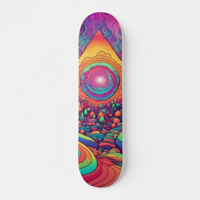 Psykedelisk Skateboard (Framsida)