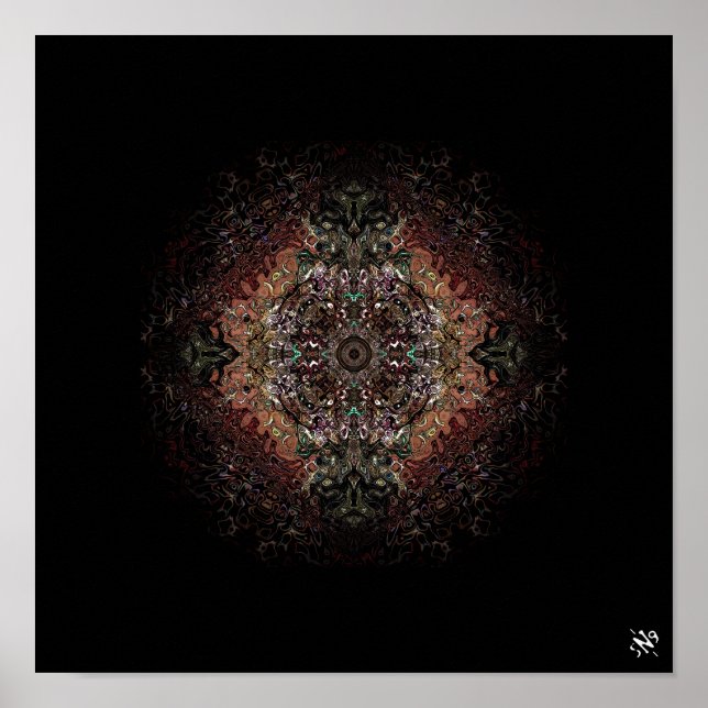 Psykedelisk sköld v1 poster (Framsidan)