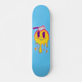 psykedelisk smiley mini skateboard bräda 18,5 cm