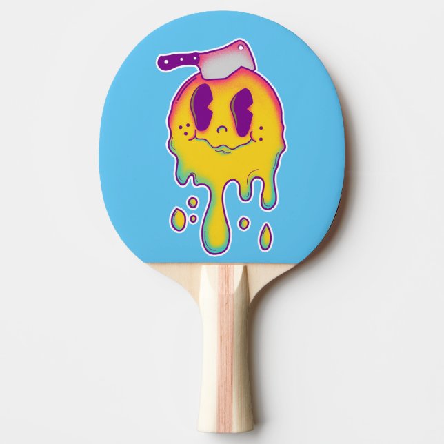 psykedelisk smiley pingisracket (Framsidan)