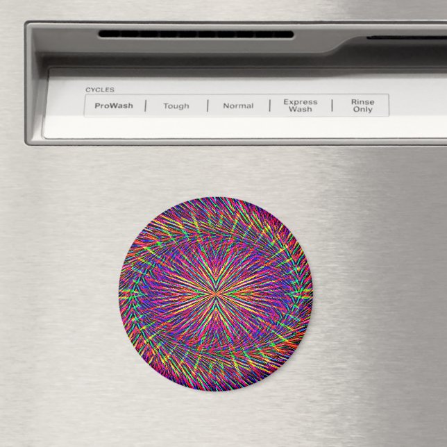 Psykedelisk snurrande stjärna... magnet (In Situ (Dishwasher))