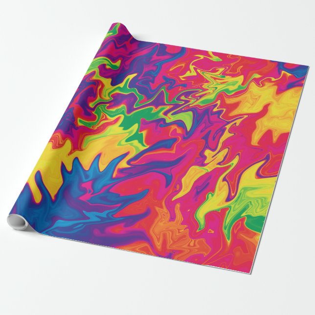 Psykedelisk sprickbildning.... presentpapper (Utrullad)