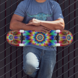 Psykedelisk ströskel Skateboard Bräda 20 Cm