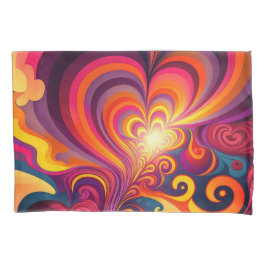 Psykedelisk Surreal Swirl Heart Mönster