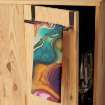 Psykedelisk Surreal Watercolor Mönster