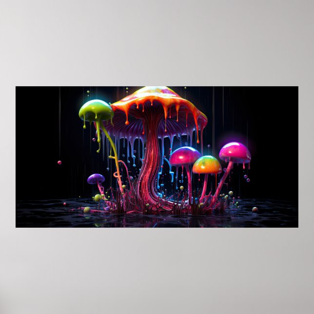 Psykedelisk svamp poster (Framsidan)