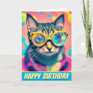 Psykedelisk syra Resa Kattunge Kort
