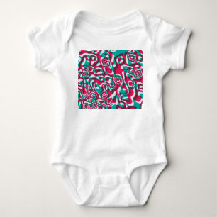 Psykedelisk syra Sömlös Funky Bakgrund. T Shirt