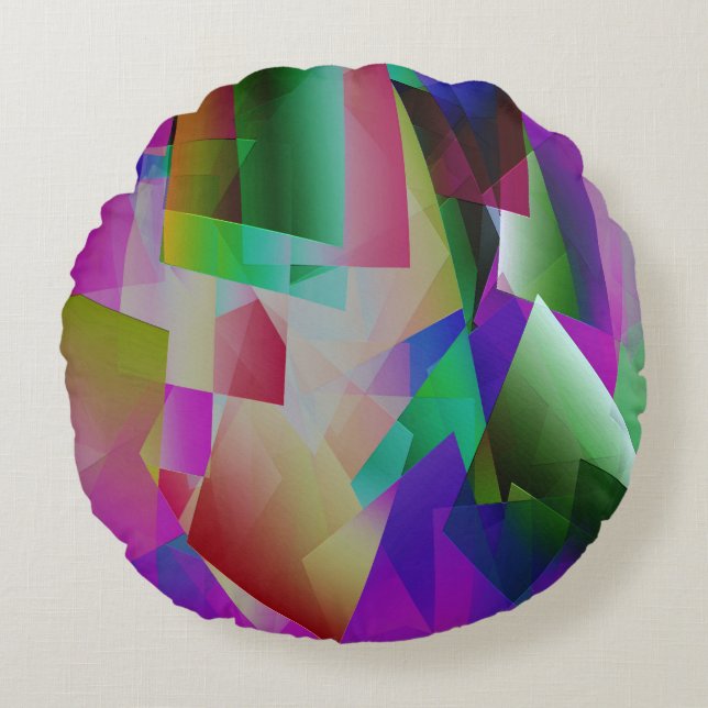 Psykedelisk tidsz..... rund kudde (Framsidan)