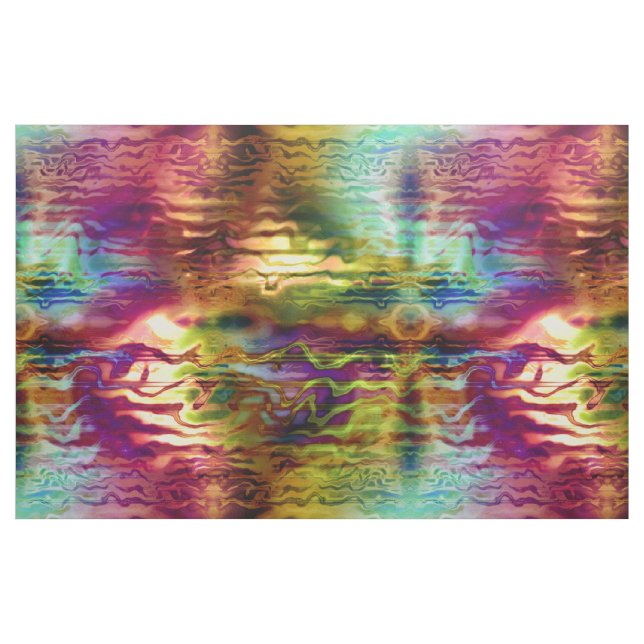 Psykedelisk tie Dye Rainbow Grunge Mönster Tyg (Yard)