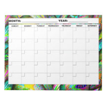 Psykedelisk tom kalender