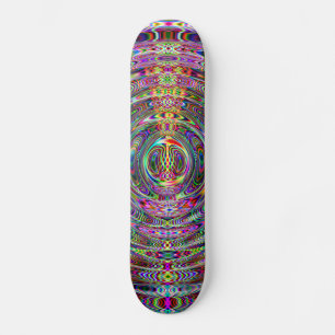 Psykedelisk Vågar Mini Skateboard Bräda 18,5 Cm