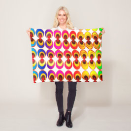 Psykedelisk väv fleecefilt