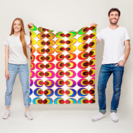 Psykedelisk väv fleecefilt