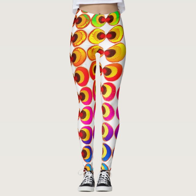 Psykedelisk väv leggings (Framsida)