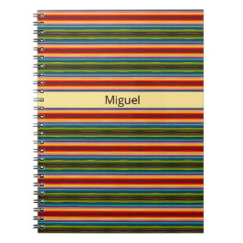 Psykedelisk väv, Mexikanska mönster, anpassade Anteckningsbok