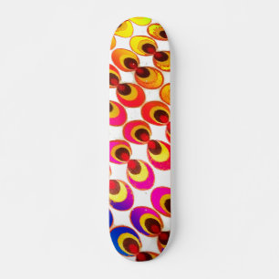 Psykedelisk väv mini skateboard bräda 18,5 cm