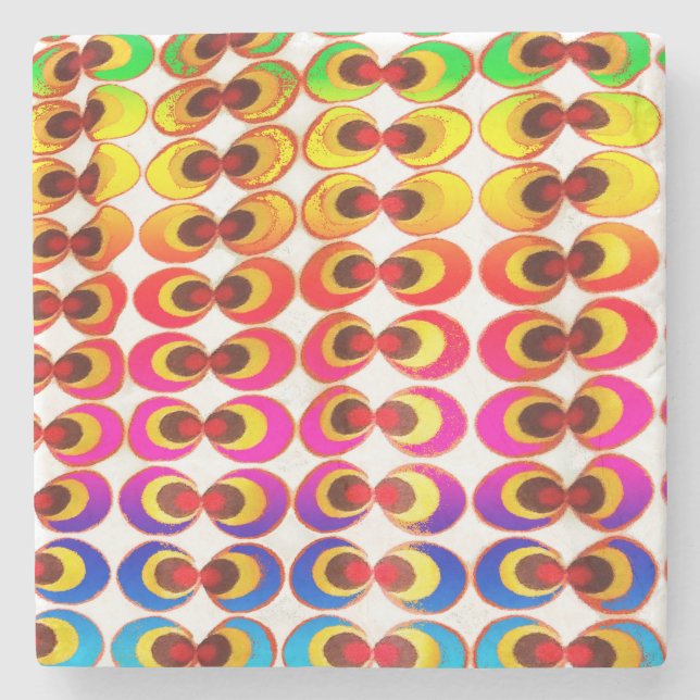 Psykedelisk väv stenunderlägg (Framsidan)