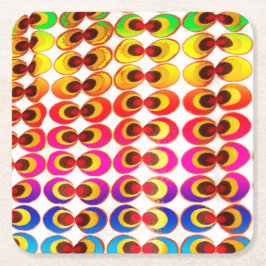 Psykedelisk väv underlägg papper kvadrat