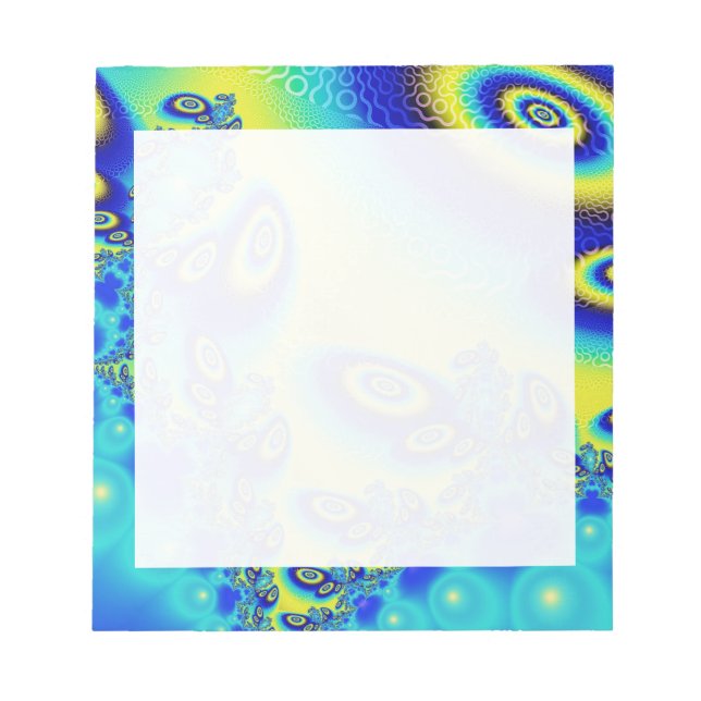 Psykedelisk Vild Orbit Deorative Abstrakt Art Anteckningsblock (Framsida)