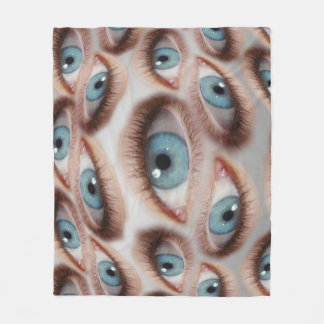 Psykedelisk vision: Abstrakt Öga Illusion Fleecefilt
