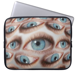 Psykedelisk vision: Abstrakt Öga Illusion Laptop Fodral