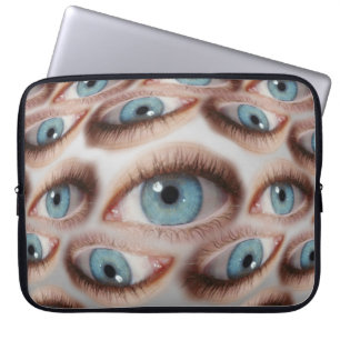 Psykedelisk vision: Abstrakt Öga Illusion Laptop Fodral