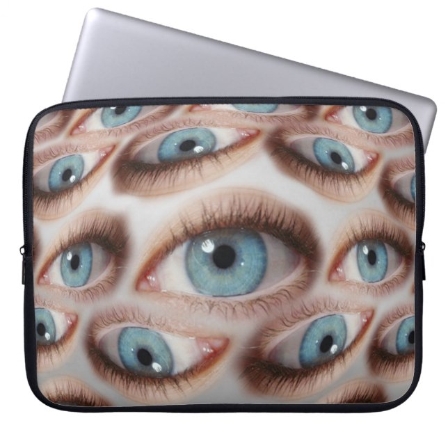 Psykedelisk vision: Abstrakt Öga Illusion Laptop Fodral (Framsidan)