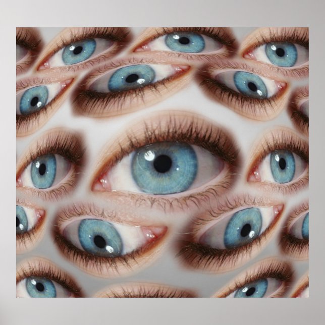Psykedelisk vision: Abstrakt Öga Illusion Poster (Framsidan)